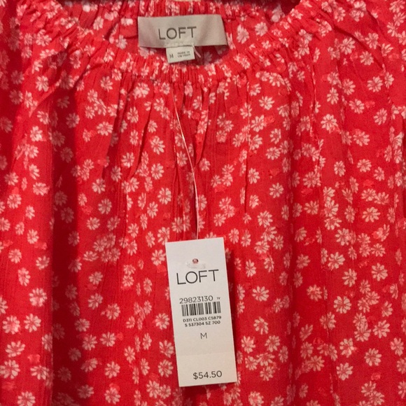 Loft peasant blouse, size medium - Picture 2 of 3